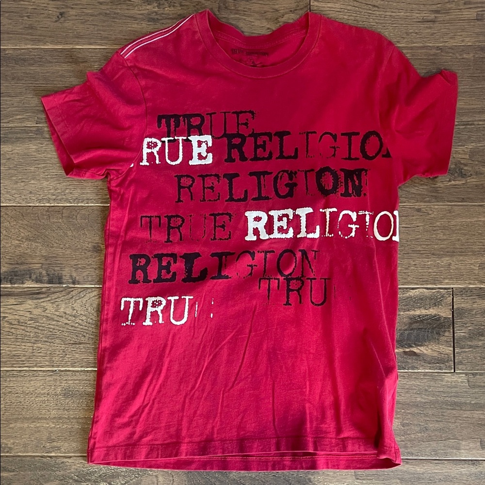True Religion Men’s Bold Red Tee